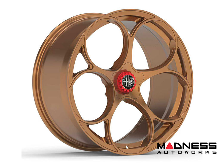 Alfa Romeo Stelvio Custom Wheels - set of 4 - KuhlFX - Forged - GTAm Style - 21" - Gloss Bronze Alfa Romeo Stelvio Custom Wheels - set of 4 - KuhlFX - Forged - GTAm Style - 21" - Gloss Bronze