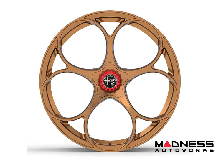 Alfa Romeo Stelvio Custom Wheels - set of 4 - KuhlFX - Forged - GTAm Style - 21" - Gloss Bronze Alfa Romeo Stelvio Custom Wheels - set of 4 - KuhlFX - Forged - GTAm Style - 21" - Gloss Bronze