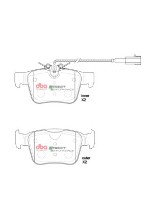 Alfa Romeo Giulia Brake Pads - Rear - DBA - SP Performance - `17-`19