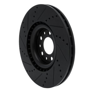 Alfa Romeo GIULIA Brake Rotor (1) - Front Right - DFC - Drilled & Slotted - Black - `17-`25