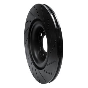 Alfa Romeo GIULIA Brake Rotor (1) - Rear Left - DFC - Drilled & Slotted - Black - `17-`25 Alfa Romeo GIULIA Brake Rotor (1) - Rear Left - DFC - Drilled & Slotted - Black - `17-`25