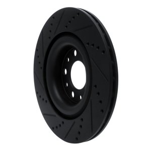 Alfa Romeo GIULIA Brake Rotor (1) - Rear Right - DFC - Drilled & Slotted - Black - `17-`25 Alfa Romeo GIULIA Brake Rotor (1) - Rear Right - DFC - Drilled & Slotted - Black - `17-`25