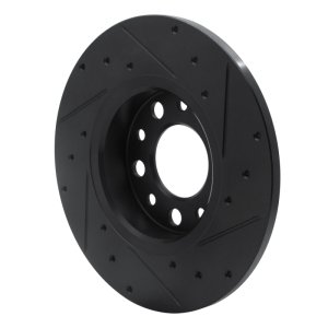 Alfa Romeo TONALE Brake Rotor (1) - Rear Left - DFC - Drilled & Slotted - Black - `15-`25