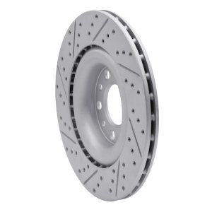 Alfa Romeo Giulia Brake Rotor (1) - Rear Right - DFC - Drilled and Slotted Geoperformance - `17-`25