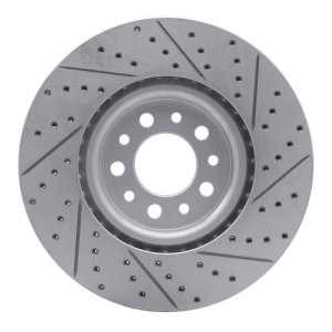 Alfa Romeo Tonale Brake Rotor (1) - Front Left - DFC - Drilled & Slotted Geoperformance - `14-`26 Alfa Romeo Tonale Brake Rotor (1) - Front Left - DFC - Drilled & Slotted Geoperformance - `14-`26