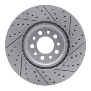 Alfa Romeo Tonale Brake Rotor (1) - Front Right - DFC - Geoperformance Drilled & Slotted - `14-`26 Alfa Romeo Tonale Brake Rotor (1) - Front Right - DFC - Geoperformance Drilled & Slotted - `14-`26