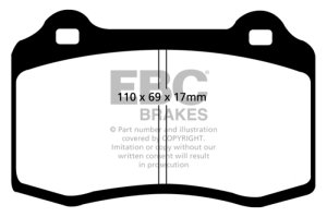 Alfa Romeo GTV Brake Pads - Front - EBC - Greenstuff 2000 Series Sport - `96-`03