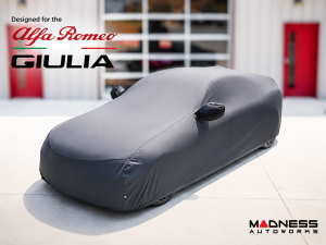 Alfa Romeo Giulia Vehicle Cover - Multi Layer Black Satin - Indoor/ Outdoor