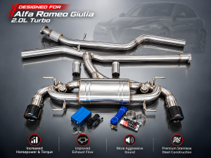 Alfa Romeo Giulia Performance Exhaust - 2.0L - Corsa Forza Performance - Valved