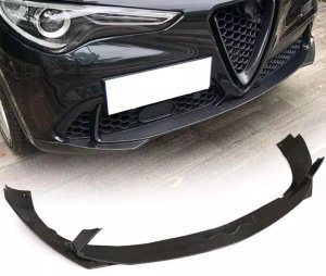 Alfa Romeo Stelvio Front Bumper Carbon Fiber Trim - 3 piece set 
