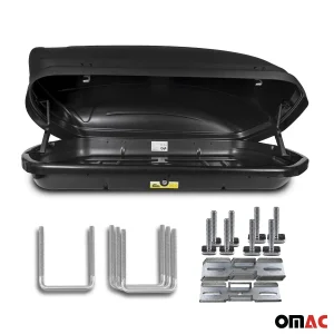 Roof Rack Cargo Box - 11 Cubic Feet - Dual Side Opening - Black