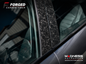 Alfa Romeo Giulia Exterior Door Pillars - Carbon Fiber - Forged - Feroce Carbon