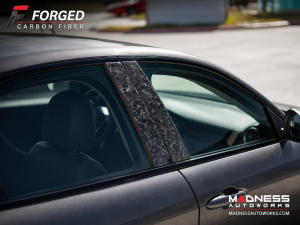 Alfa Romeo Giulia Exterior Door Pillars - Carbon Fiber - Forged - Feroce Carbon