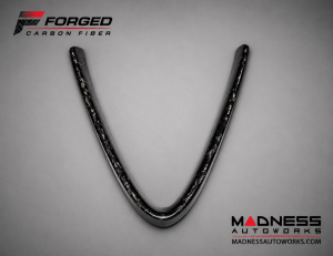 Alfa Romeo Giulia Front V Shield Grill Frame - Carbon Fiber - Forged Carbon - Feroce Carbon