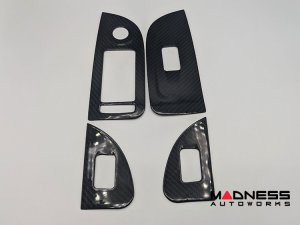 Alfa Romeo Giulia Door Trim - Window Switch Trim Kit - Carbon Fiber - Feroce Carbon