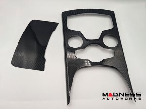 Alfa Romeo Stelvio Shift Console Trim - Carbon Fiber - '20+ models - Feroce Carbon - 2 Piece Set Alfa Romeo Stelvio Shift Console Trim - Carbon Fiber - '20+ models - Feroce Carbon - 2 Piece Set