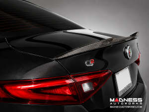 Alfa Romeo Giulia Trunk Spoiler - Carbon Fiber - QV Style - Feroce Carbon 