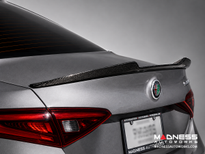Alfa Romeo Giulia Trunk Spoiler - Carbon Fiber - QV Style - Feroce Carbon 