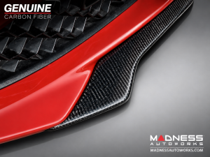 Alfa Romeo Giulia Front Spoiler - Carbon Fiber - QV Style - V3 - Feroce Carbon - Base Model