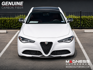 Alfa Romeo Giulia Front Spoiler - Carbon Fiber - QV Style - V3 - Feroce Carbon - Base Model
