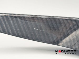 Alfa Romeo Giulia Front Canards - Carbon Fiber - V2 - Feroce Carbon - Sport/ Ti/ Veloce - Scratch And Dent