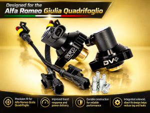Alfa Romeo Giulia Diverter Valve - Go Fast Bits - DV+ Integrated Solenoid - QV Model