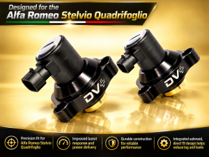 Alfa Romeo Stelvio Diverter Valve - Go Fast Bits - DV+ Integrated Solenoid - QV Model 