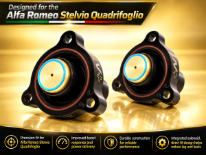 Alfa Romeo Stelvio Diverter Valve - Go Fast Bits - DV+ Integrated Solenoid - QV Model 