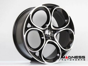 Alfa Romeo Custom Wheels - set of 4 - 20" - Alfa Romeo - Black Diamond Finish