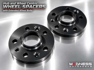 Alfa Romeo Stelvio Wheel Spacers - MADNESS - 20mm - set of 2 w/ extended bolts Alfa Romeo Stelvio Wheel Spacers - MADNESS - 20mm - set of 2 w/ extended bolts