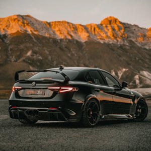 Alfa Romeo Giulia Quadrifoglio GTAm Conversion Kit by PariS'5 GaraGe - Side Skirts - Carbon Fiber