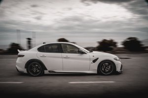 Alfa Romeo Giulia Quadrifoglio GTAm Conversion Kit by PariS'5 GaraGe - Side Skirts - Carbon Fiber