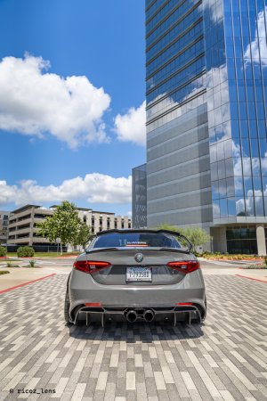 Alfa Romeo Giulia Quadrifoglio GTAm Conversion Kit by PariS'5 GaraGe - Rear Diffuser - Carbon Fiber