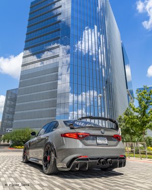 Alfa Romeo Giulia Quadrifoglio GTAm Conversion Kit by PariS'5 GaraGe - Rear Diffuser - Carbon Fiber
