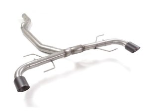 Alfa Romeo Giulia Sportline Exhaust - 2.0L - Ragazzon - Axle Back - Non-Resonated w/ Carbon Fiber Tips