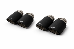 Alfa Romeo Giulia Performance Exhaust - Rear - Remus - Axle Back w/Connection Tubes/Carbon Tail Pipe Set 