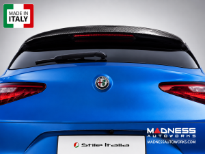 Alfa Romeo Stelvio Roof Spoiler - Carbon Fiber - Stile Italia 