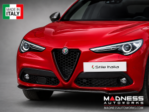 Alfa Romeo Stelvio Front Spoiler - Carbon Fiber - Stile Italia 