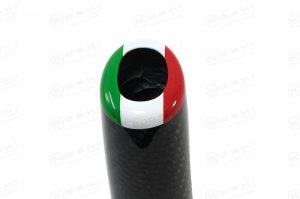 Alfa Romeo 4C Carbon Fiber e-Brake Handle - Italian Flag