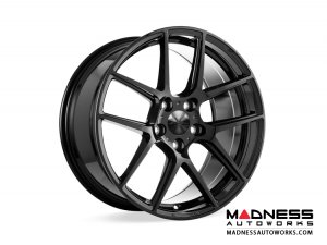 Alfa Romeo Stelvio Custom Wheels - Flow Formed - 5 Split Spoke Design - Matte Black Finish