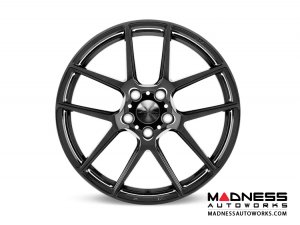Alfa Romeo Stelvio Custom Wheels - Flow Formed - 5 Split Spoke Design - Matte Black Finish