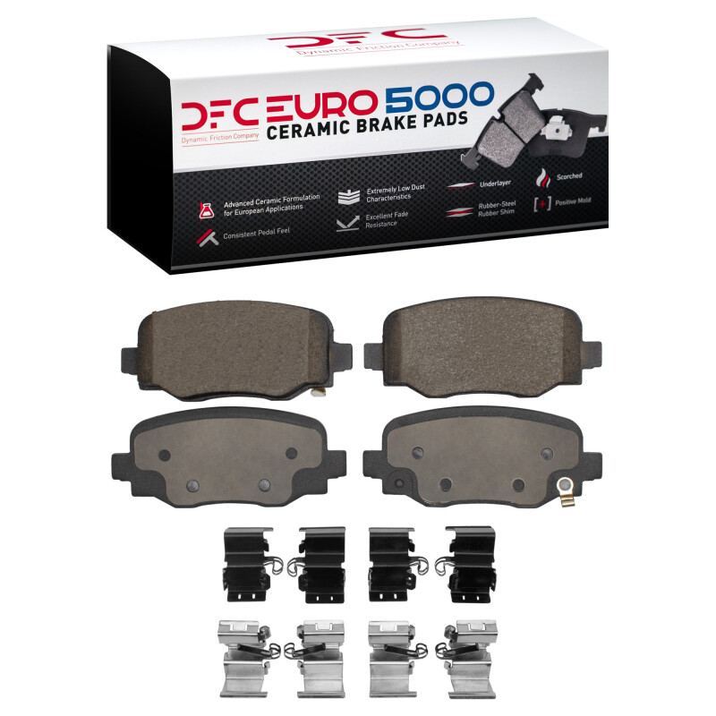 Alfa Romeo TONALE Brake Pads - Rear - DFC - Euro 5000 Ceramic + Hardware Kit - `15-`25 Alfa Romeo TONALE Brake Pads - Rear - DFC - Euro 5000 Ceramic + Hardware Kit - `15-`25