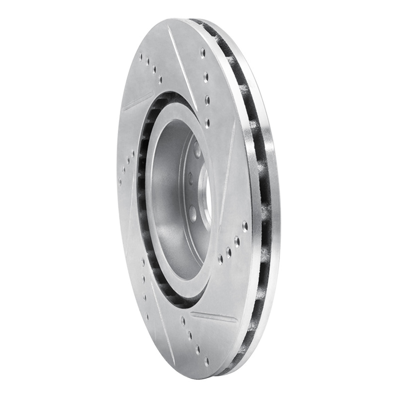 Alfa Romeo 164 Brake Rotor (1) - Front Left - DFC - Drilled & Slotted - Silver - `91-`00 Alfa Romeo 164 Brake Rotor (1) - Front Left - DFC - Drilled & Slotted - Silver - `91-`00