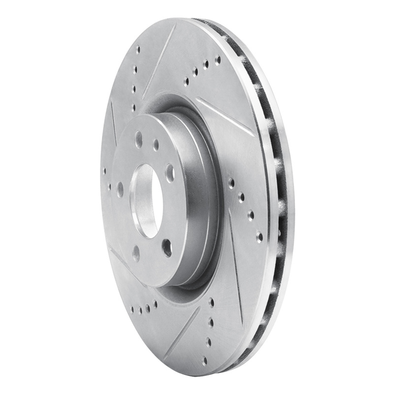 Alfa Romeo 164 Brake Rotor (1) - Front Left - DFC - Drilled & Slotted - Silver - `91-`00 Alfa Romeo 164 Brake Rotor (1) - Front Left - DFC - Drilled & Slotted - Silver - `91-`00