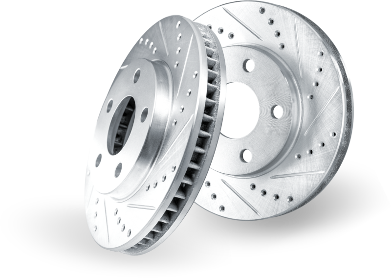 Alfa Romeo 166 Brake Rotor (1) - Front Right - DFC - Drilled & Slotted - Silver - `99-`07 Alfa Romeo 166 Brake Rotor (1) - Front Right - DFC - Drilled & Slotted - Silver - `99-`07