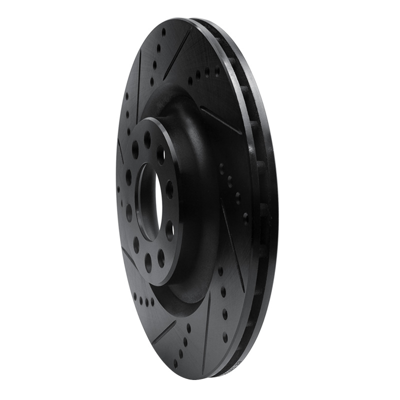 Alfa Romeo GIULIA Brake Rotor (1) - Rear Left - DFC - Drilled & Slotted - Black - `17-`25 Alfa Romeo GIULIA Brake Rotor (1) - Rear Left - DFC - Drilled & Slotted - Black - `17-`25