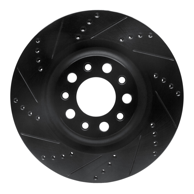 Alfa Romeo GIULIA Brake Rotor (1) - Rear Left - DFC - Drilled & Slotted - Black - `17-`25 Alfa Romeo GIULIA Brake Rotor (1) - Rear Left - DFC - Drilled & Slotted - Black - `17-`25