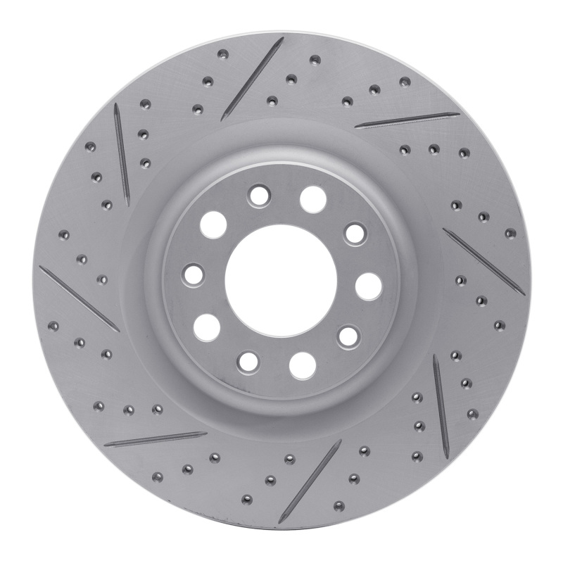 Alfa Romeo Stelvio Brake Rotor (1) - Rear Left - DFC - Drilled & Slotted Geoperformance - `17-`25 Alfa Romeo Stelvio Brake Rotor (1) - Rear Left - DFC - Drilled & Slotted Geoperformance - `17-`25