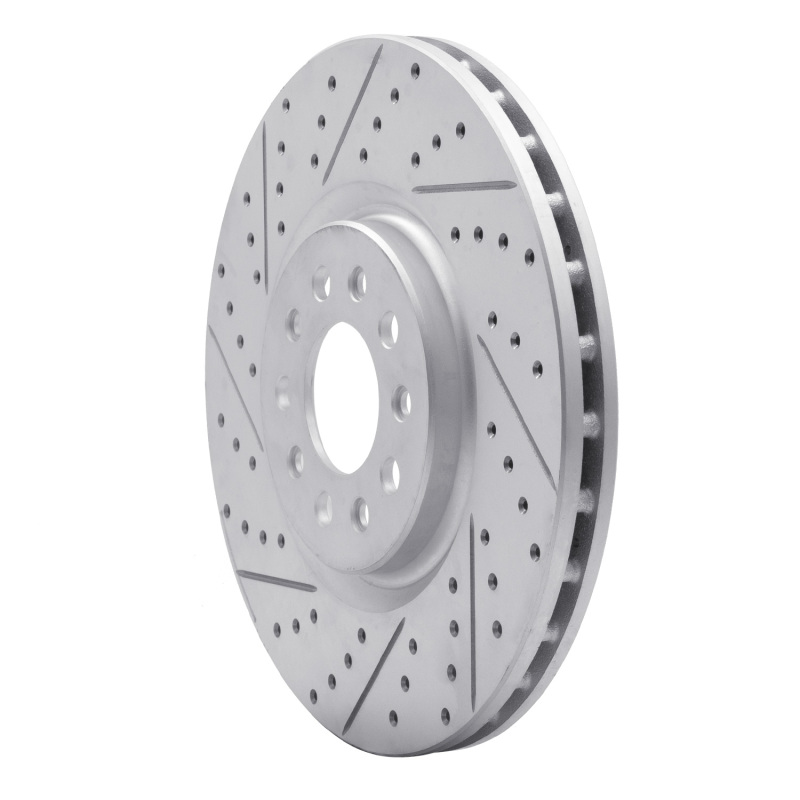 Alfa Romeo Tonale Brake Rotor (1) - Front Left - DFC - Drilled & Slotted Geoperformance - `14-`26 Alfa Romeo Tonale Brake Rotor (1) - Front Left - DFC - Drilled & Slotted Geoperformance - `14-`26