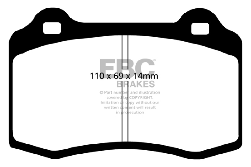 Alfa Romeo GTV Brake Pads - Front - EBC - Ultimax2 - Black - `96-`03